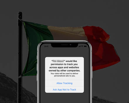Apple ATT consent prompt on iPhone