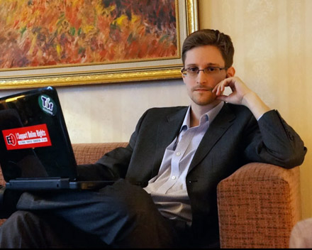 Edward Snowden silhouette
